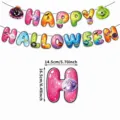 Halloween party letter banner decoration 16pcs scary ghost pumpkin hanging banner decor. - Alphabet Banner / 16 Pieces/Pack