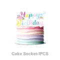 Compleanno unicorno arcobaleno torta topper set festa decorazione 1 pezzo forniture - Cake Topper Grande 1PCS (Unicorno Macaron)
