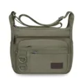 Herren Canvas Umhängetasche Mehrfache Tasche Retro Messenger Bag Große Kapazität Freizeittasche - S / Armeegrün
