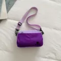 Bolso de hombro cruzado ligero morado con múltiples bolsillos bolsa de teléfono chic - Púrpura