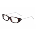 Lunettes de soleil carrées à petite monture avec motif écaille et branches fines en métal. - Style à Petit Cadre Carré / Léopard Écaille Lentille Claire (C6)