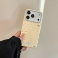 Schattig beren patroon zachte siliconen telefoonhoesje compatibel met Apple iPhone hoesje. - Enkele Telefoonhoes / iPhone 18 Pro Max / Mangogeel Sterrenbeer Enkele Hoes