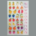 Mignons autocollants d'ongles de fruits et d'étoiles, décalcomanies DIY colorées pour enf. - Style Fruit Étoile (CD3-26051)