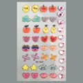 Autocollants d'ongles dopamine dessin animé pour enfants fruits cœur étoile étanche bricolage - Style Mix Coloré (CD3-26052)