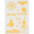 Stickers de tatouage temporaire d'Halloween avec chauve-souris toile araignée fantôme - Style Effrayant Chauve-souris Toile d'Araignée (FDG-26002)