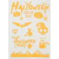 Halloween tatouages temporaires pailletés autocollants citrouille squelette araignée - Style Sorcière Fantôme Cimetière (FDG-26005)