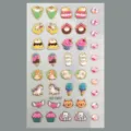 Autocollants d'ongles d'enfants dopamine dessin animé mignon animal strass bricolage - Style Animal Dessert (CD3-26057)