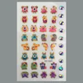 Autocollants d'ongles mignons de monstres de dessin animé dopamine avec des strass. - Style Petit Monstre (CD3-26059)