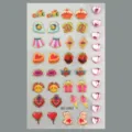 Stickers ongles enfants dopamine cartoon fruits cœurs mignons feuille autocollants variante - Style Lapin Smiley (CD3-26062)