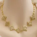 Copper 18K gold plated zircon witch knot pig nose necklace retro luxury jewelry for women. - Witch Knot Necklace (5) / 18K Gold