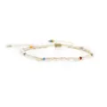 Pulsera ajustable de perlas naturales bohemias para mujeres joyas de moda elegantes - Pulsera Ajustable de Perlas y Abalorios (ZZS260002A)