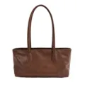 Braune minimalistische Damentasche, stilvolle Pendler-Shopper-Tasche mit langen Henkeln. - Braun