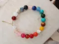 Collana di perle in resina colorata da donna girocollo grosso statement bijou chic - Multicolore