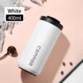 Minimalist 304 Stainless Steel Insulated Coffee Travel Mug 400ml White Portable Cup - 500ml / White