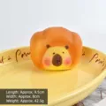 Süßes Tier Brot Squishy langsam steigendes Spielzeug Stressabbau weiches Spielzeug - Klassischer Kleiner Bär Kapibara Kopf
