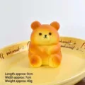 Joli jouet de rebond lent en pain de simulation d'ours brun jouet PU animal décompression - Ours Assis