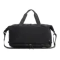 Borsa da viaggio nera, borsone sportivo impermeabile per palestra con scomparto separato. - Versione Pulita / Nero