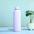 Light purple stainless steel vacuum insulated water bottle for outdoor travel and daily use. - Light Purple