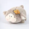 Schattig pluche schaap knuffeldiermet appel decor zachte speelgoed pop bureaublad ornament cadeau - 14cm / Bruin