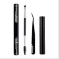 Doppelendiges DIY-Wimpernkleber-Set für segmentierte Wimpern mit Bond und Seal. - Schwarzes Vierer-Werkzeugset