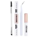 DIY cluster eyelash extension glue kit with dual-ended bond seal and remover tool set. - White 4-Piece Set (With Logo) / White