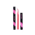 Dual-head DIY segmented false eyelash glue set with quick-drying bond, seal, and remover. - Glue + Remover + Sharp Tweezer Set / Rose Red Print
