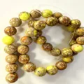 Perles en jaspe impérial naturel turquoise perles rondes accessoires de bijoux DIY. - 6mm (58-60 Perles) / Pierre Turquoise Impériale Jaune