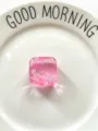 Pink sakura ice cube squishy toy decompression soft rubber block cute sensory stress relief item - 3cm / Pink Snowflake