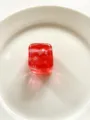 Rood Sneeuwvlok Kubus Anti Stress Gel Speelgoed, Doorzichtige Variant Model - Rood Sneeuwvlok Ijsblokje