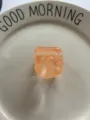 Oranje kubus squishy speelgoed met sneeuwvlokpatroon, zacht antistress decompressiespeelgoed. - Oranje Sneeuwvlok Ijsblokje