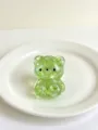 Green Glitter Transparent Gummy Bear Squeeze Toy Cute Relieve Stress Sensory Fidget Toy - Five-pointed Star Style / Green
