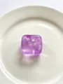 Summer refreshing purple square squishy toy, cute flower ice cube stress relief soft gel. - 4.50cm / Purple Snowflake Ice Cube