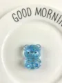 Cute blue glitter transparent bear squishy toy, perfect stress relief jelly toy for fun. - Five-pointed Star Style / Blue