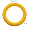 Anello giocattolo per cani, giocattolo da masticare per animali, anello dentale resistente - Anello di Addestramento (Grande) / Diametro 29.5cm / Giallo