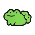 Cute green frog enamel pin creative cartoon meme brooch metal badge clothing accessories - Laying Frog (QHXZ7216)