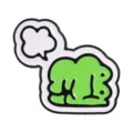 Creative cartoon green frog enamel pin badge cute metal brooch fashion clothing accessories - Sighing Dialogue Frog (QHXZ7217)