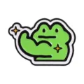 Cute muscular frog enamel pin, funny cartoon meme badge, metal lapel pin for clothes bags. - Fitness Muscle Frog (QHXZ7218)