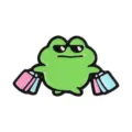 Cute cartoon frog enamel pin with sunglasses and shopping bags, trendy metal brooch accessory. - Sunglasses Shopping Frog(QHXZ7219)