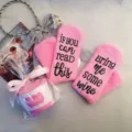 Cozy pink fuzzy winter socks with funny letter prints, warm and soft plush socks for women. - One Size / Pink
