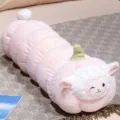 Simpatico cuscino in peluche lungo pecora zucca rosa, morbida bambola per ragazze. - 90cm / Rosa