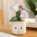 Peluche vaso convolvolo simulato creativo simpatica bambola decorazione per la casa - Ipomea (Ciondolo) / 12cm / Viola