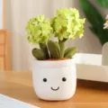 Simulazione pianta in vaso peluche giocattolo carina pianta verde bambola decorazione - Pompom (Ciondolo) / 12cm / Verde
