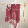 Rood-witte tie-dye katoenen sjaal, elegante aquarel lange sjaal voor dagelijks gebruik. - 9# Jujuberood - Bubble Wrap Tie-Dye (Tie-Dye) / 180*90