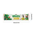 Bandiera a mano Brasile Mondiali 2026 accessorio da tifo decorazione festa partita di calcio. - Brasile / 15x63cm