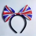 Union Jack Schleife Haarreif britische Flagge Haarband für Fans Weltmeisterschaft Feier - UK