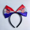 Kroatien Flagge Schleife Haarreif für Sportfans, Weltmeisterschaft Party Zubehör. - Kroatien