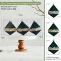 Grüne Samt Weihnachtskugel Set mit Glitzer Dekor, luxus Baum hängende Christbaumkugeln. - 159-1 Grüner Geformter Ball
