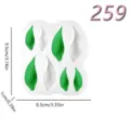 Tulp blad siliconen mal voor DIY geursteen en geurkaars making, handig handwerk hulpmiddel. - Creatieve groene bladstijl (pm-259) / Ca. 8,5 x 9,5 cm