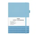 Taccuino con copertina rigida A5 azzurro con elastico, pagine rigate 100 GSM, 160 fogli/320 pagine. - 128 Fogli / Celeste