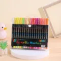 72 Colores Marcadores Acrílicos Set, Rotuladores de Doble Punta para Dibujo y Pintura - 36 piezas - 72 colores